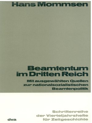 cover image of Beamtentum im Dritten Reich